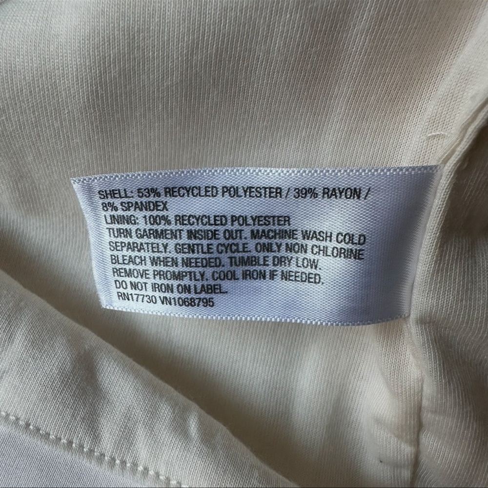 A New Day Women's Sandwash Doubleknit Cream Sleeveless Top Size Small - Picture 4 of 7